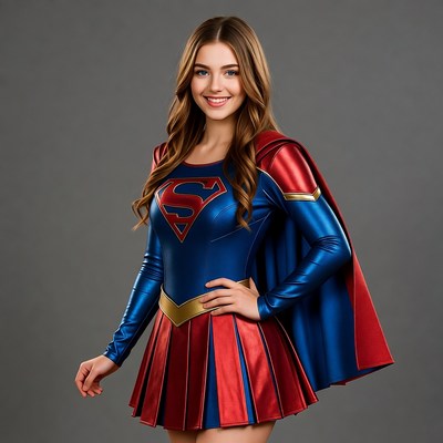 Superhero costume party at a studio