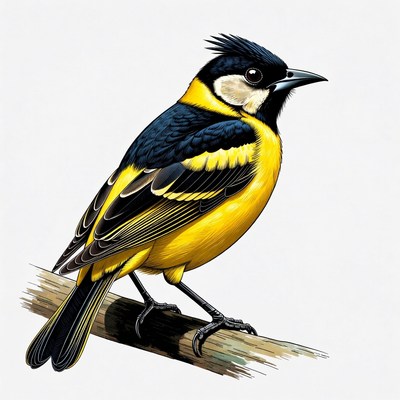 Bird perched on a branch