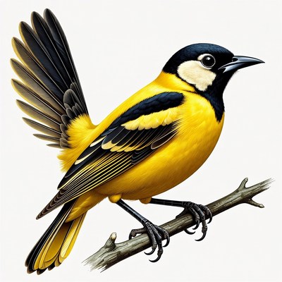 Bird perched on branch