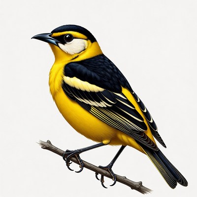 Colorful bird perched on a branch