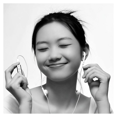 Listening to music with joy