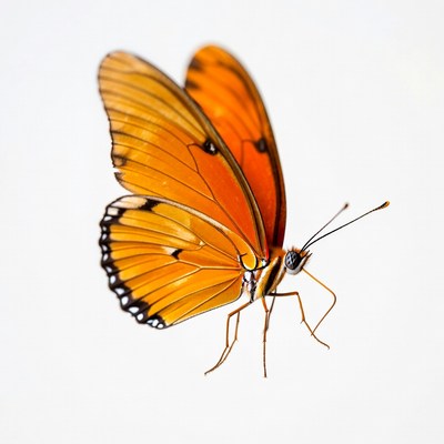 Butterfly in clear background