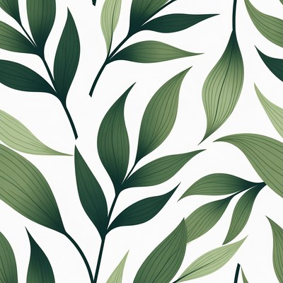 Leaves pattern on white background