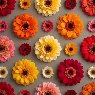 Colorful floral arrangement on a background