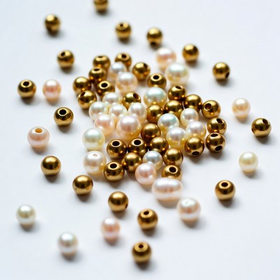 Crafting beads in various colors