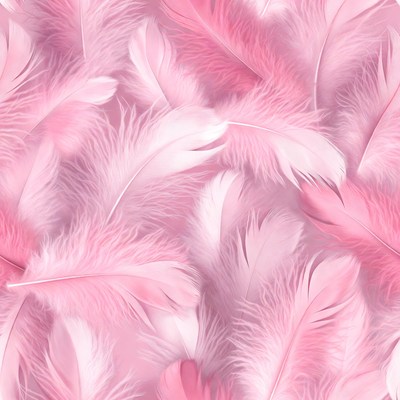 Pink feathers arranged in soft pattern