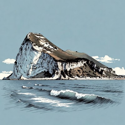 Rock formation by the sea