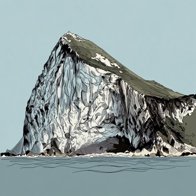 Rock formation by the sea