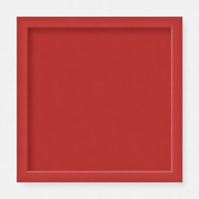 Red square in simple design