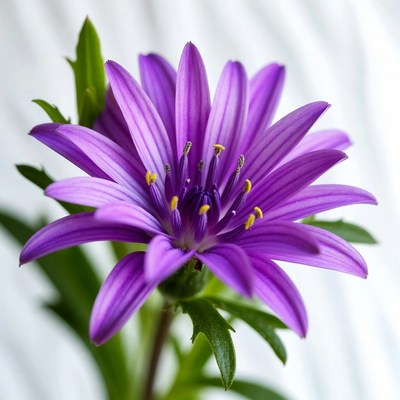 Vibrant purple flower in bloom