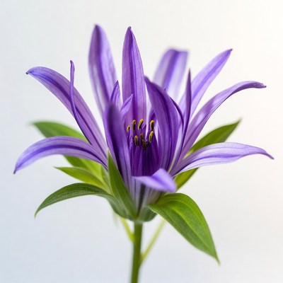 Purple flower with long petals