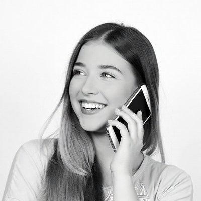 Young woman talking on phone