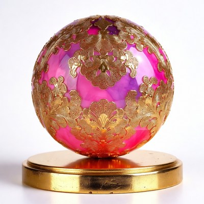 Decorative globe on a stand