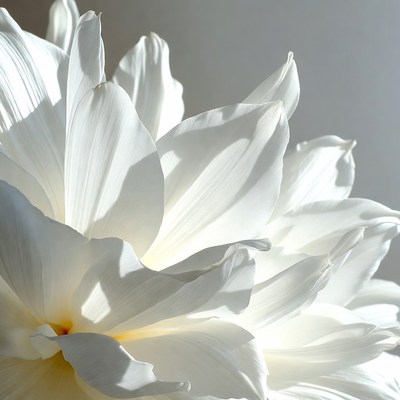 Flower close-up showing details in light