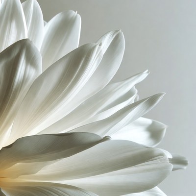 Close view of white petals