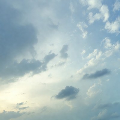 Clouds in the evening sky