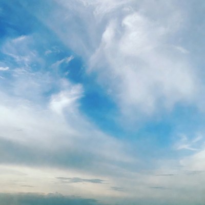 Clouds and sky near sunset