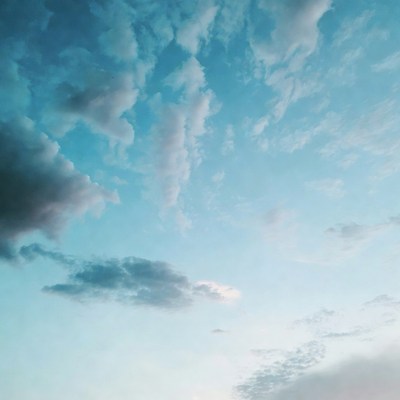 Clouds in the evening sky