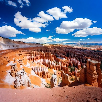 Stunning view of rock formations in bryce canyon