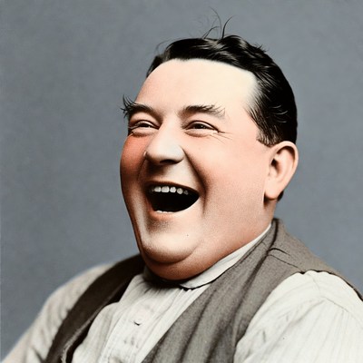 Smiling man in a photo