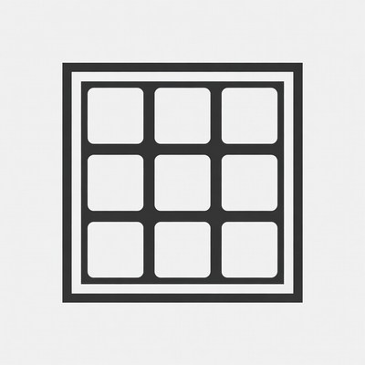 Simple grid design on a plain background