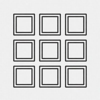 Grid of empty squares for design