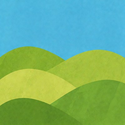 Colorful hills under blue sky