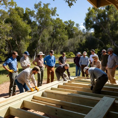 Building a structure in nature