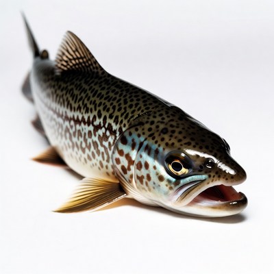 Fish displayed on clean surface