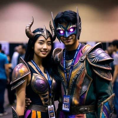 Couple in costume at convention