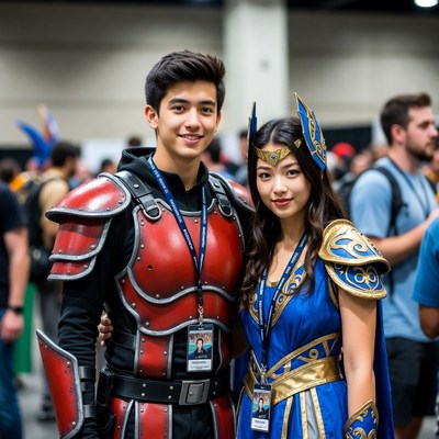 Cosplay at convention event in city