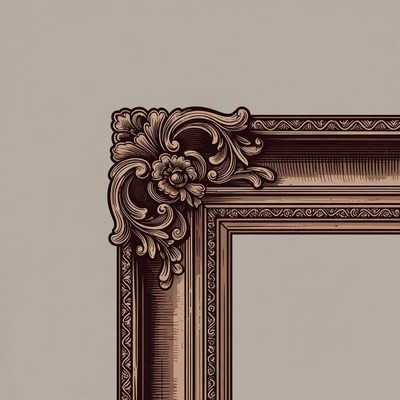 Decorative picture frame design for art