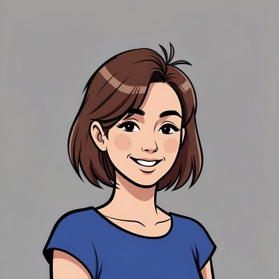 Young woman with short hair smiling