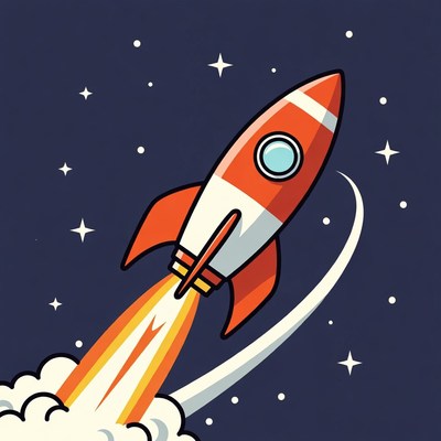 Rocket launches into outer space