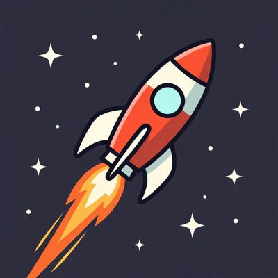 Rocket launches into space