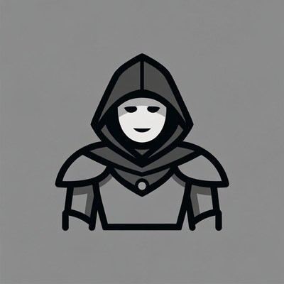 Character in hooded outfit design