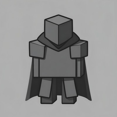 Hero character in simple design