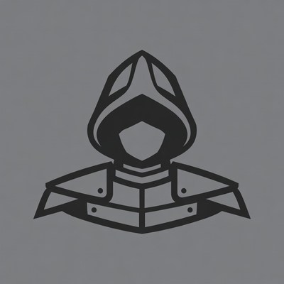 Dark hooded figure in silhouette