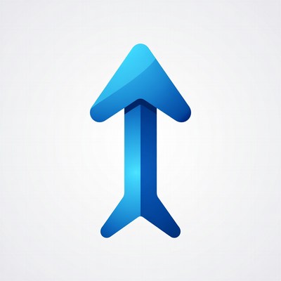 Blue arrow symbol indicating direction