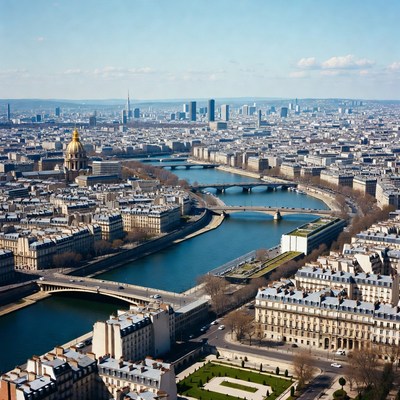 View of paris from above