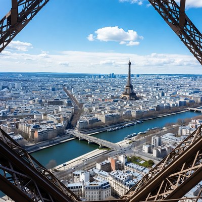 View of paris from eiffel tower