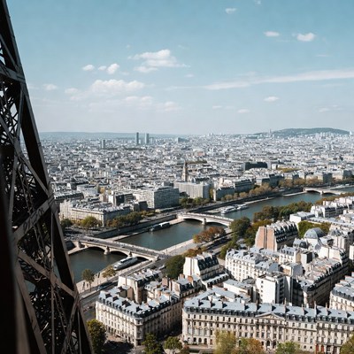 View from the eiffel tower in paris