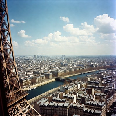 View from eiffel tower in paris