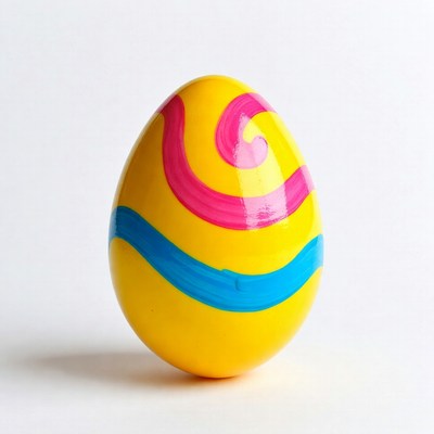 Colorful egg decoration on display for easter