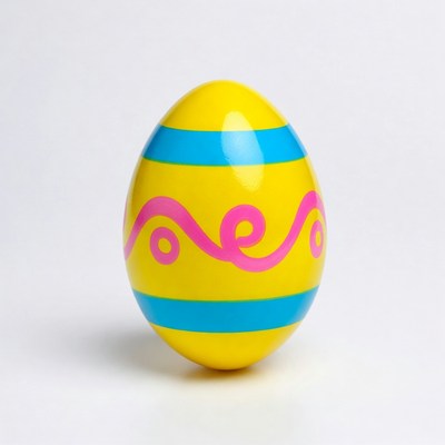 Colorful egg decoration for easter holiday