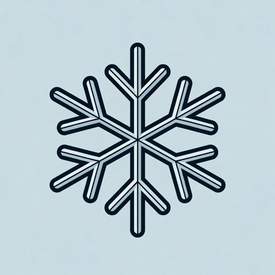 Snowflake design on light background