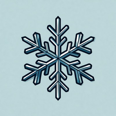 Snowflake design on light background