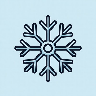Snowflake design on light background