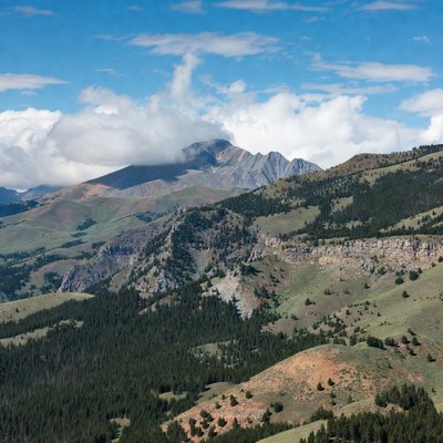 Mountain landscape in sunny weather