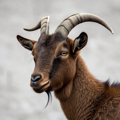 Goat on a farm in daylight